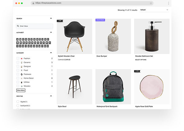 vertical wordpress woocommerce filter