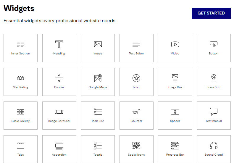 elementor widgets