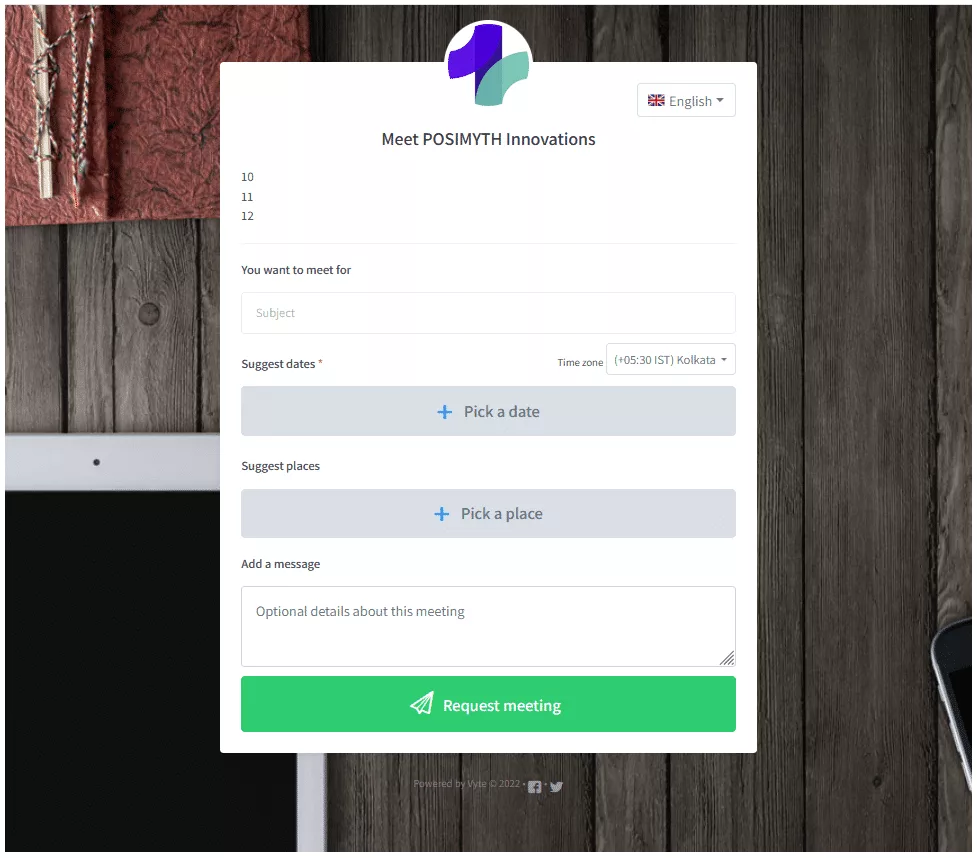 meeting scheduler vyte preview