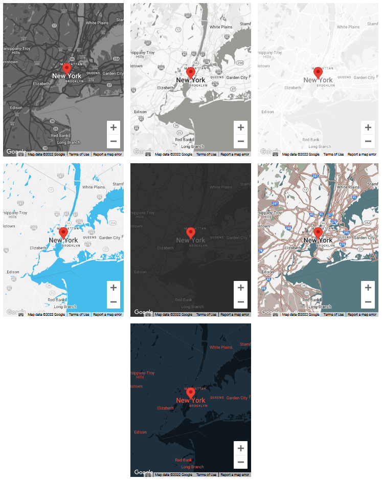 google map style preview