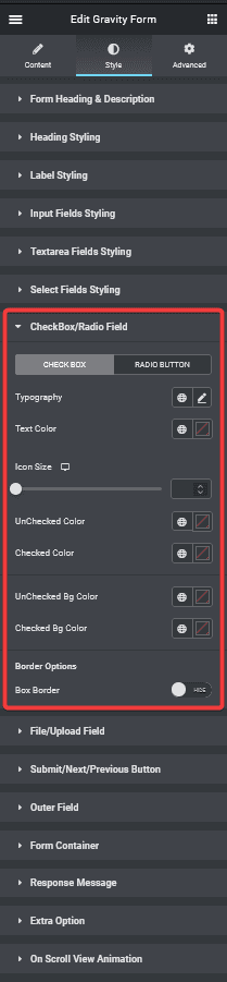 gravity forms checkbox styling