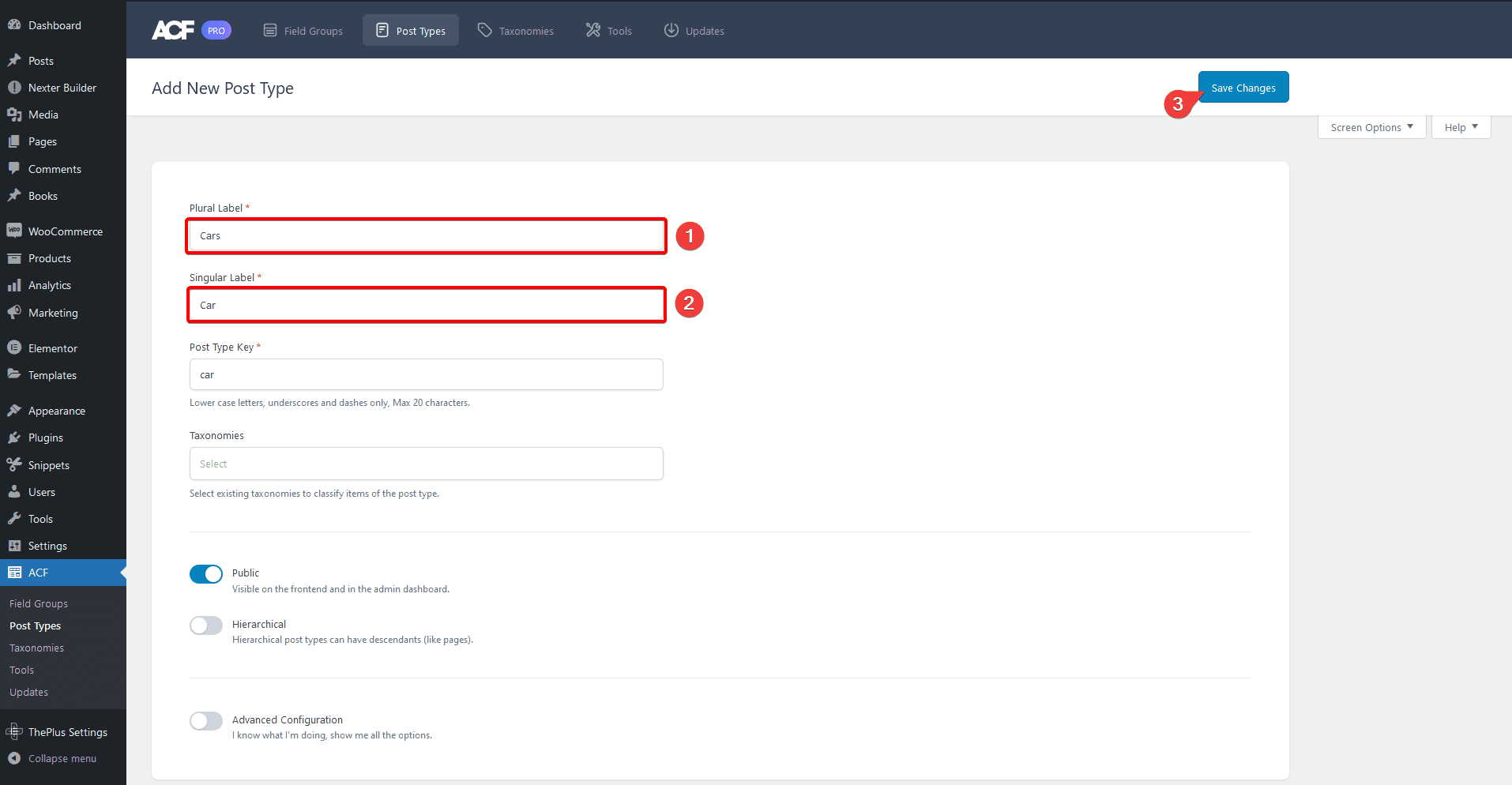 add custom post type name