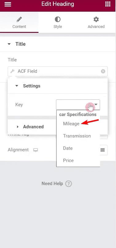 dynamic custom post type mileage