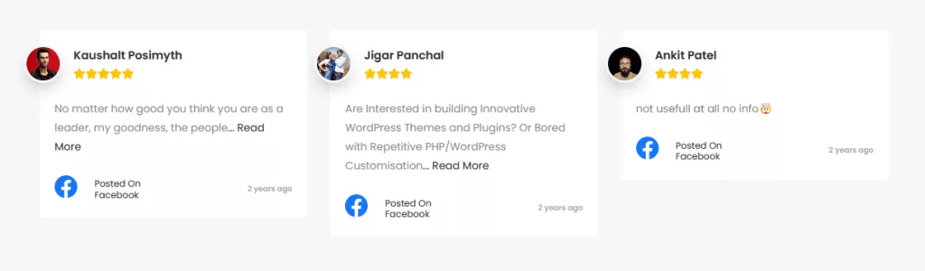 social reviews facebook reviews demo
