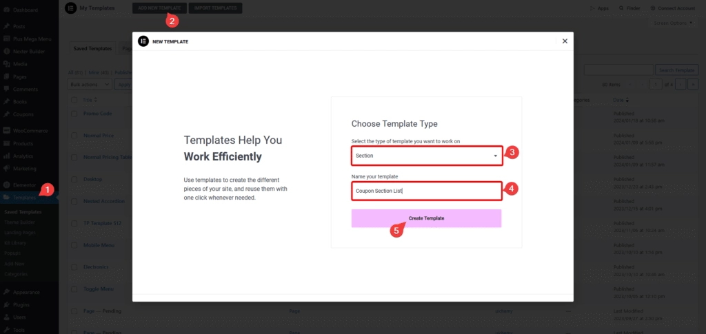 Coupon Code Loop Template